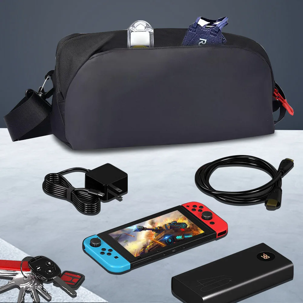 Waterproof 900D Oxford Game Console Storage Bag Travel Carry Bags Large Capacity Adjustable Shoulder Strap for ASUS Rog Ally