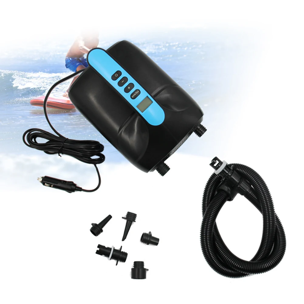 20PSI Electric Air Pump with Auto Shut Off Stand Up Paddle Board Pump Portable Air Compressor for Inflatables Kayaks Boats