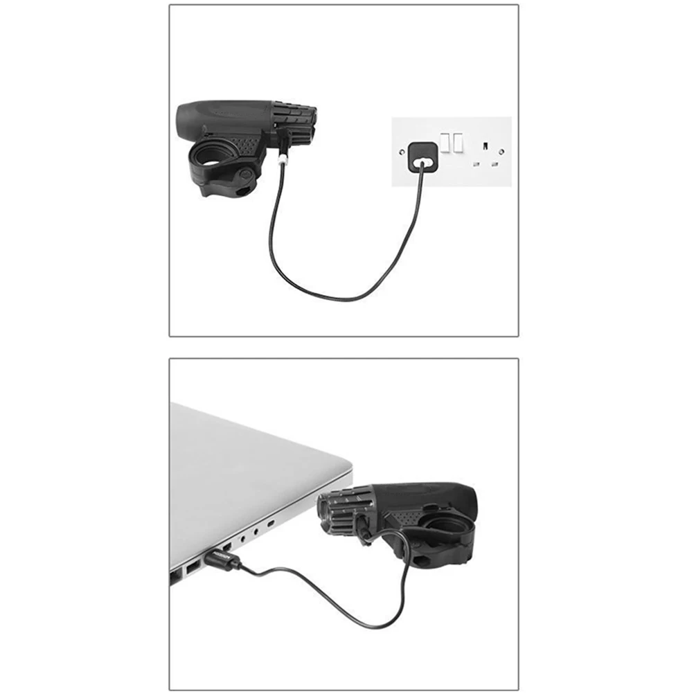 

Waterproof USB Rechargeable LED Bike Light Front Headlight Easy Mounting for All Weather Conditions Bike Light Set