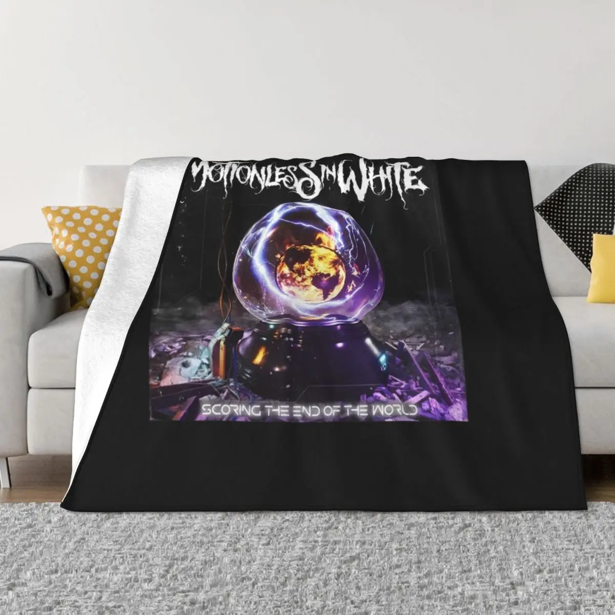 motionless in white Throw Blanket Camping Blanket Flannel Fabric anime