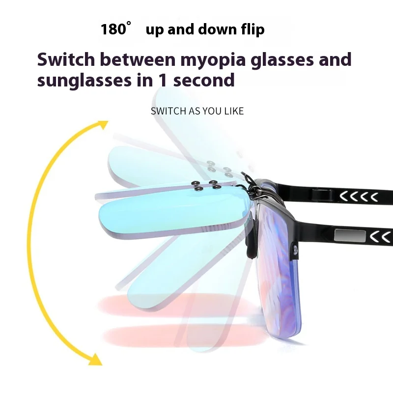 Clip On Flip Up for Prescription Glasses Sunglasses Color Blindness Weak Corrective Daltonism Red Green Blind Eyeglasse