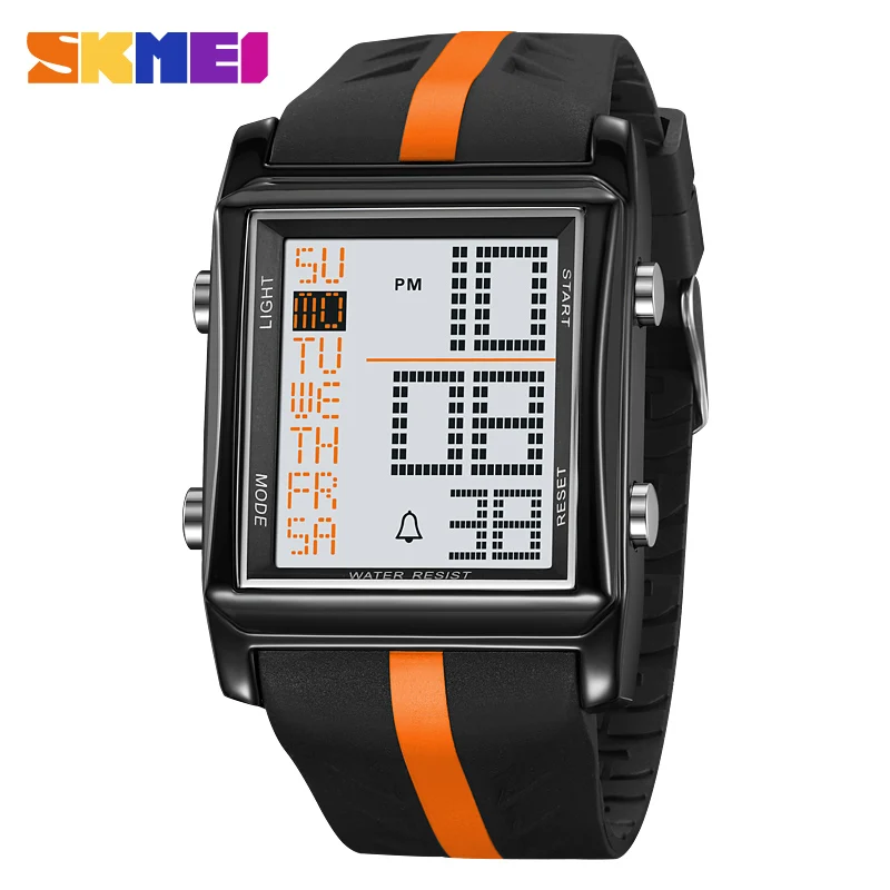 

SKMEI 2207 Electronic Men's Student Alarm Clock Night Light Waterproof Electronic Outdoor Sports Watch