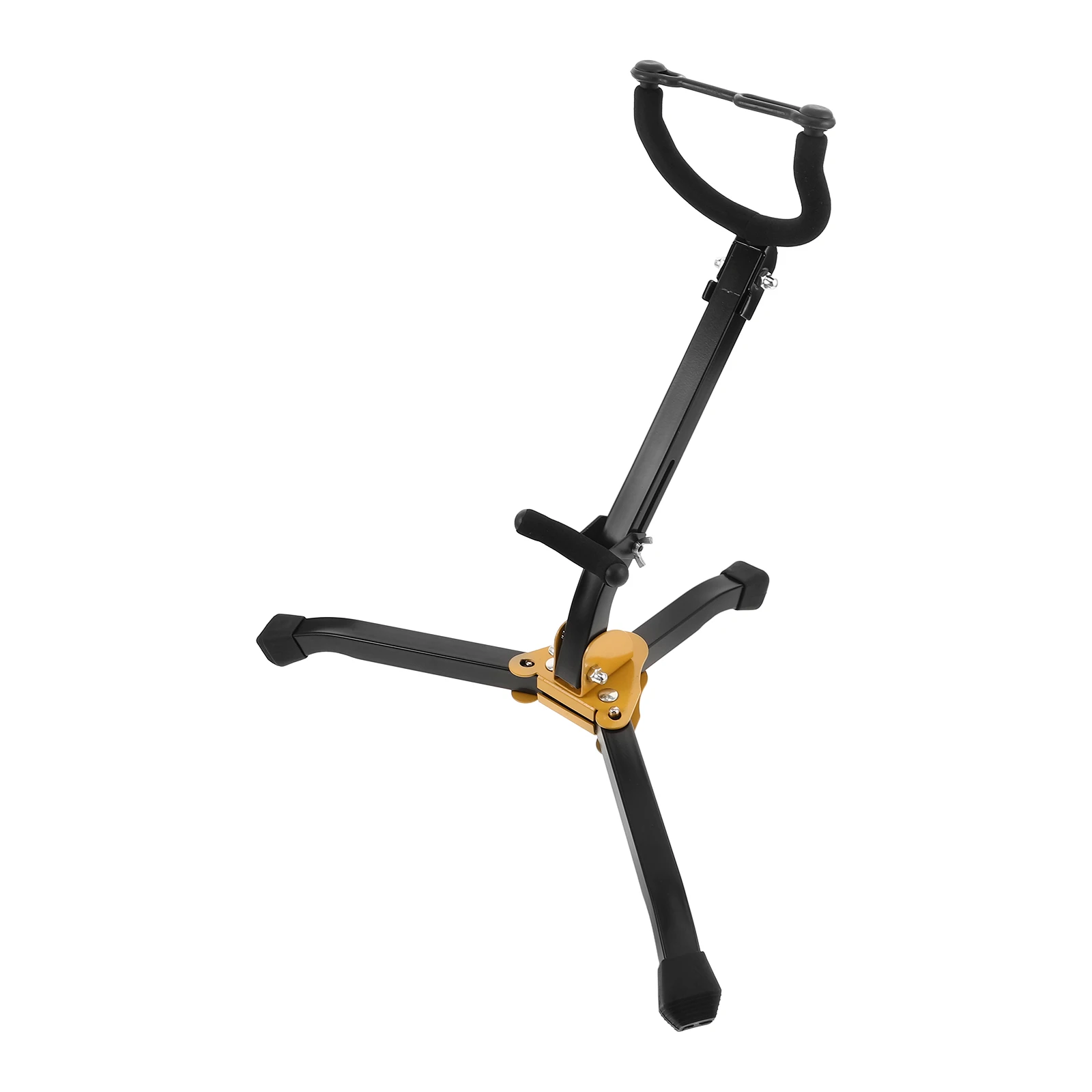 

Saxophone Stand Foldable Alto Saxophone Bracket Adjustable Support Fork Sturdy Metal Construction For Alto Tenor Sax Storage