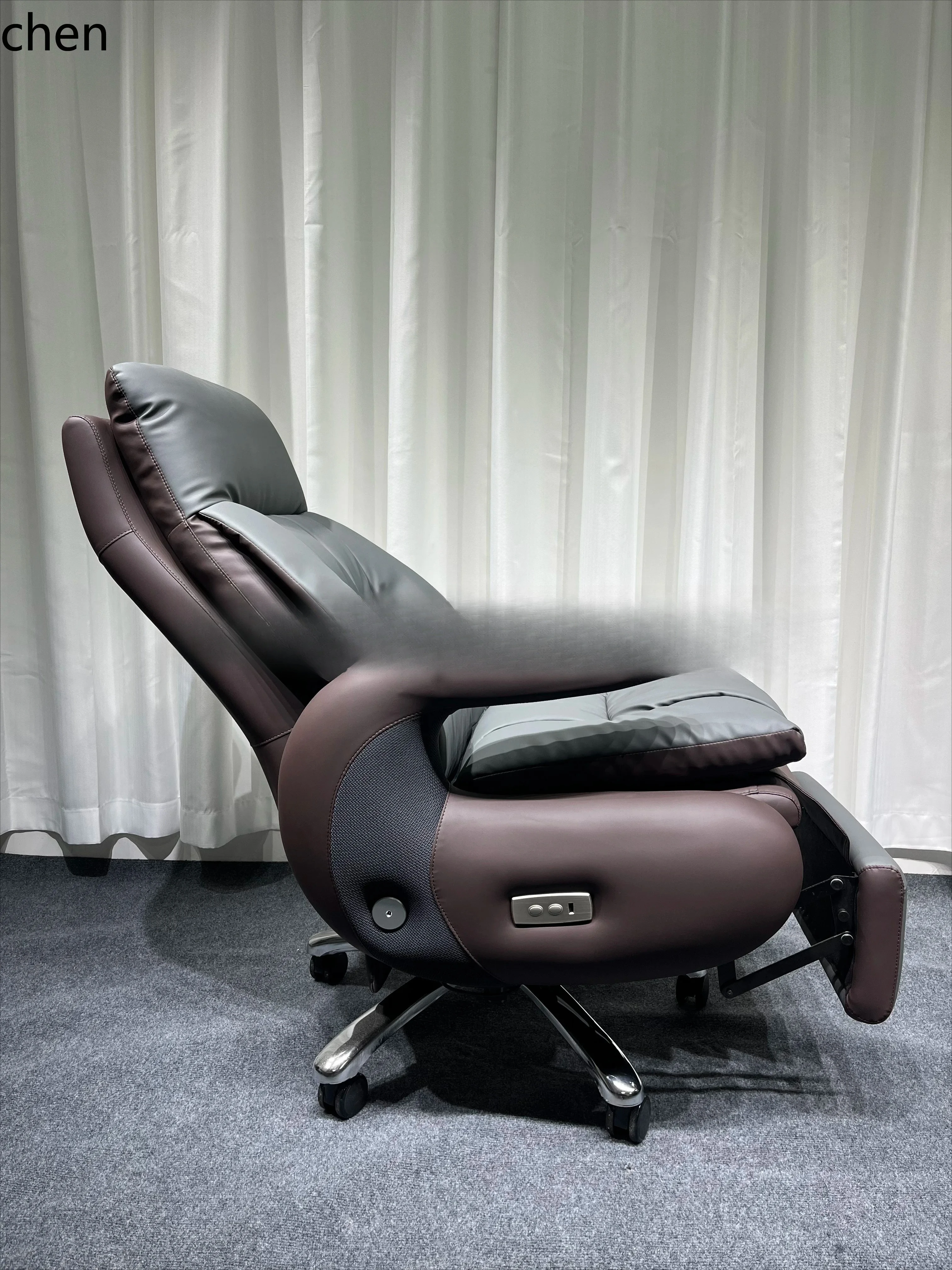 YY-electric intelligent modern leather high-end reclining computer office chair study lunch break