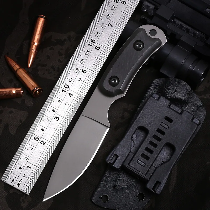 High Hardness STRAIGHT KNIFE Tactical Knife Survival Camping Outdoor Tools Collection Hunting Knives With Imported K Sheath