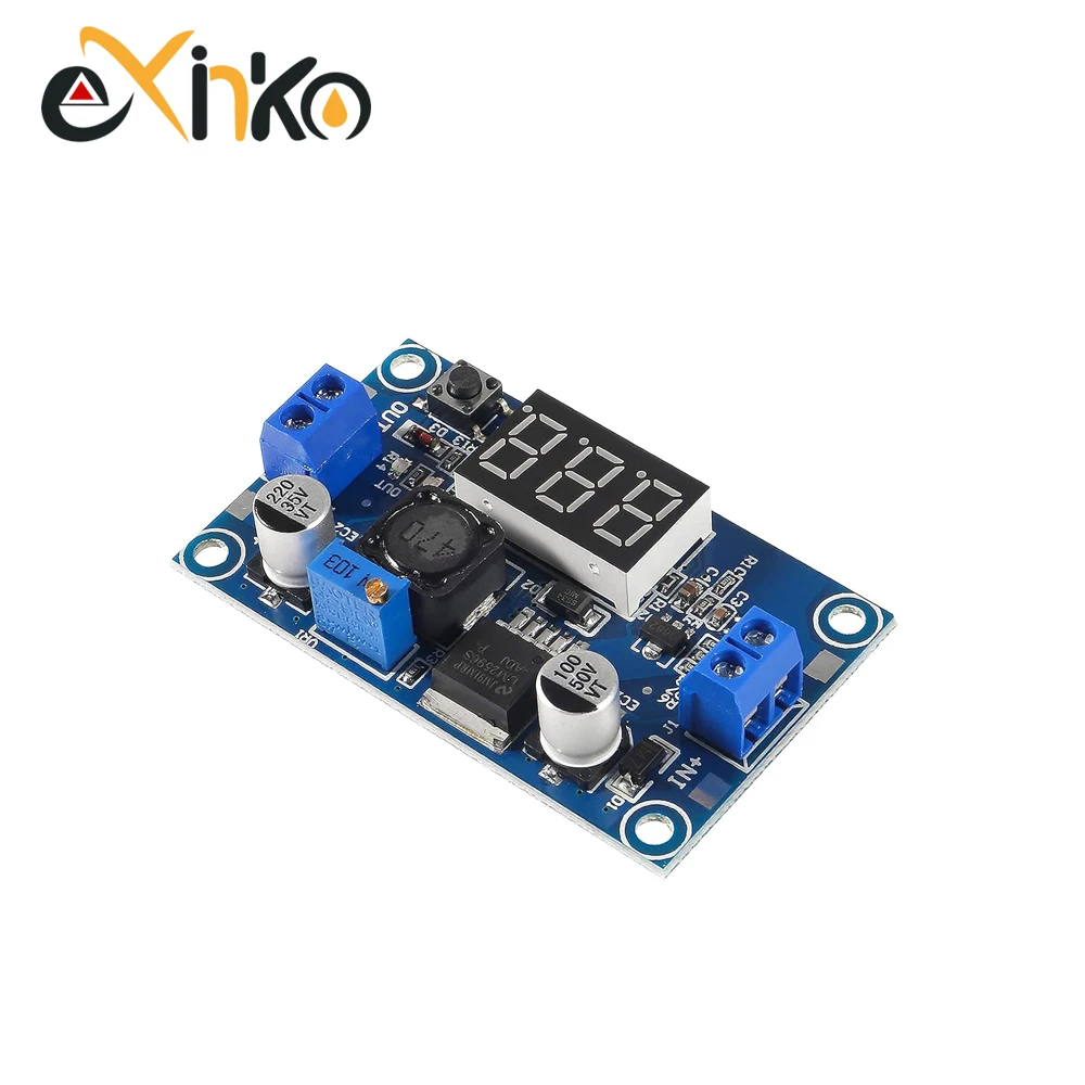 5/10pcs LM2596 DC DC Step Down Converter Voltage Regulator LED Display Voltmeter 4.0~40 to 1.3-37V Buck Adapter Adjustable Power