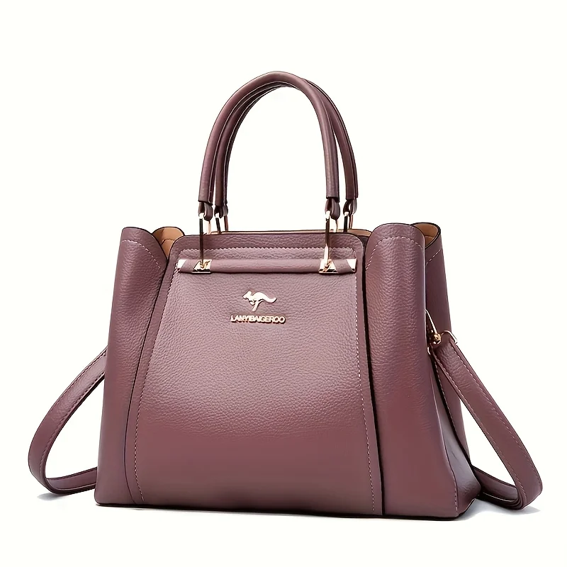 حقيبة كتف نسائية موديل جديد 2025 حقيبة يد متوسطة العمر متعددة الاستخدامات وعبرى وعصرية وحقيبة كروس من الجلد المقلد #6