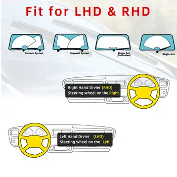 汽車前擋風玻璃雨刮片 11層橡膠條雨刮片 J/U型雨刮片 14"15"16"17"18"19"20"21"22"24quo&t;26" 10 最佳銷售 三葉雨刷片 - №2