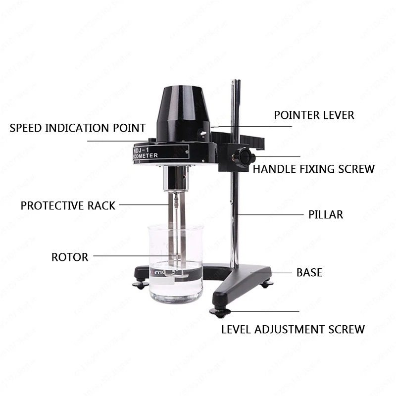 Viscometer for Lubricant Glue Paint | NDJ-1 Rotary Digital Viscometer | Fluid Viscosity Tester with Dial Gauge