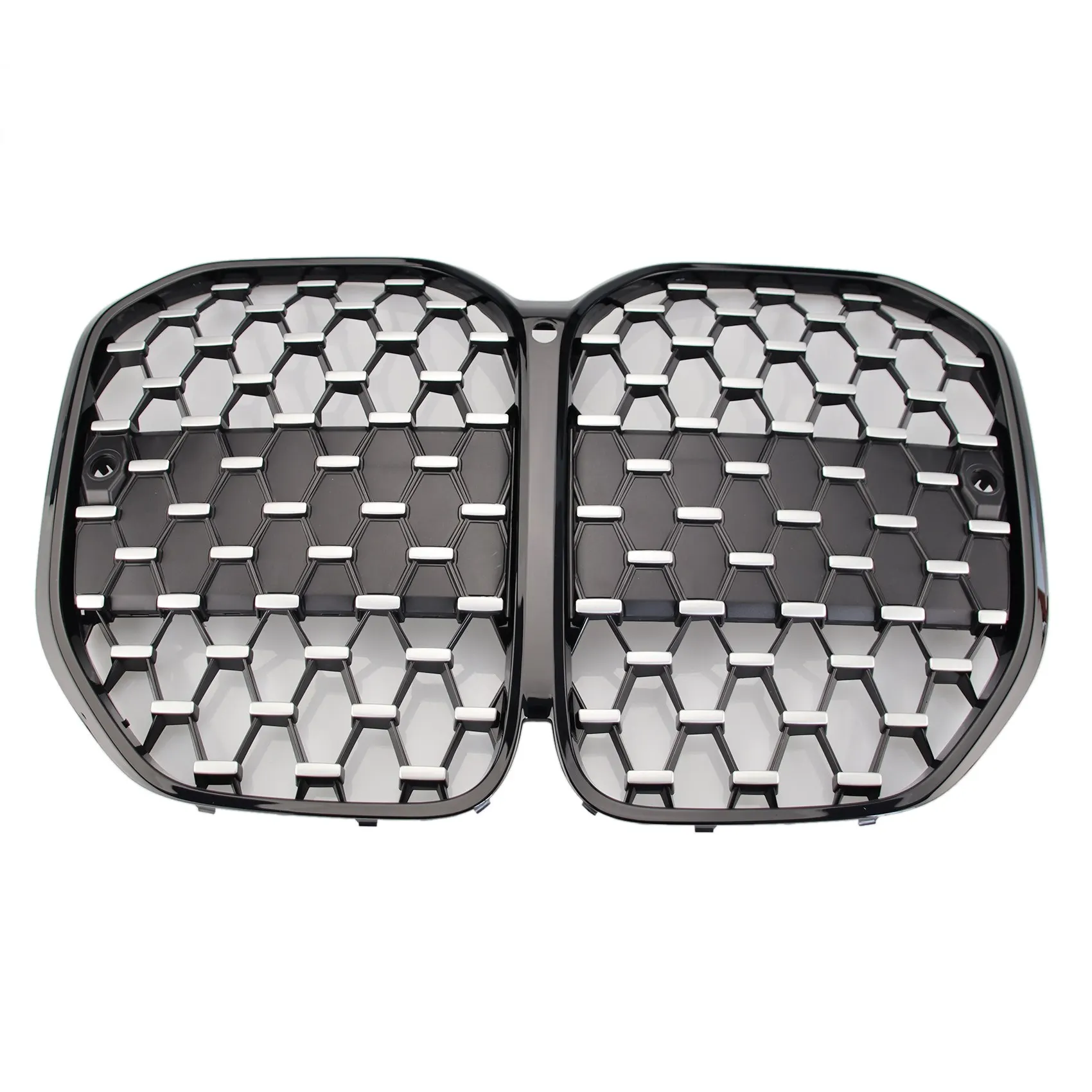 Front Bumper Grill Diamond Kidney Grille Meteor Style for BMW 4 Series G22 430I G82 M4 2021-2022 Racing Grills