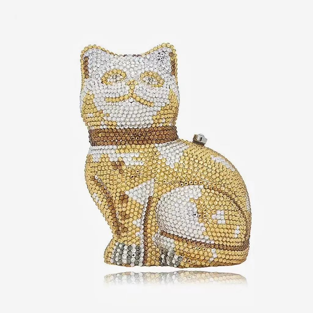 Factory Price Rhinestone Bags Luxury Handbag Diamond Women Cat Handbags Purse Evening Crystal Party Purse Clutch Bag