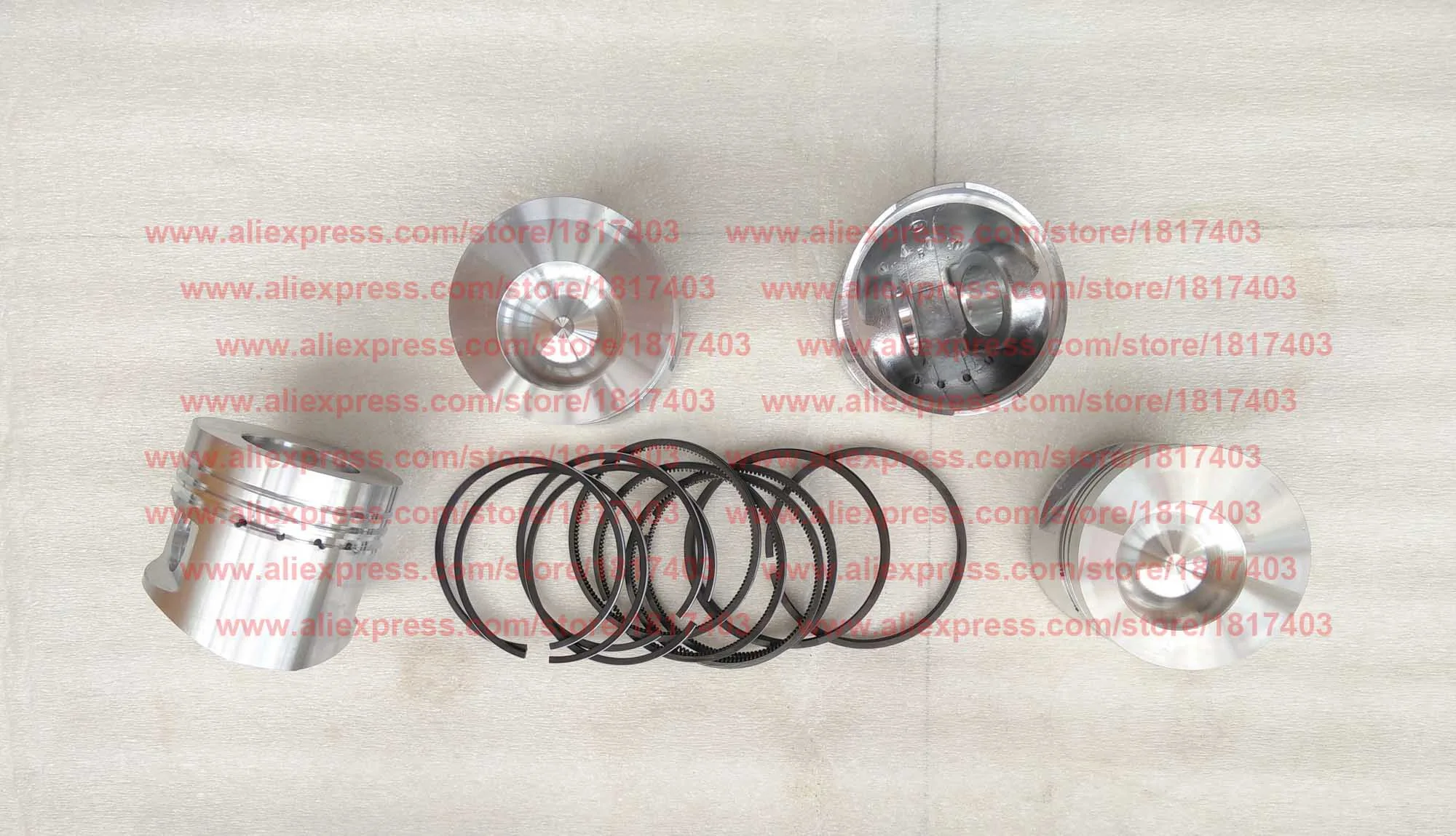 Piston + piston ring, YITUO YTO Yangdong YD engine parts, YND485Q (direct injection), Y385 (direct injection), YD4KJQ, YD4KJO