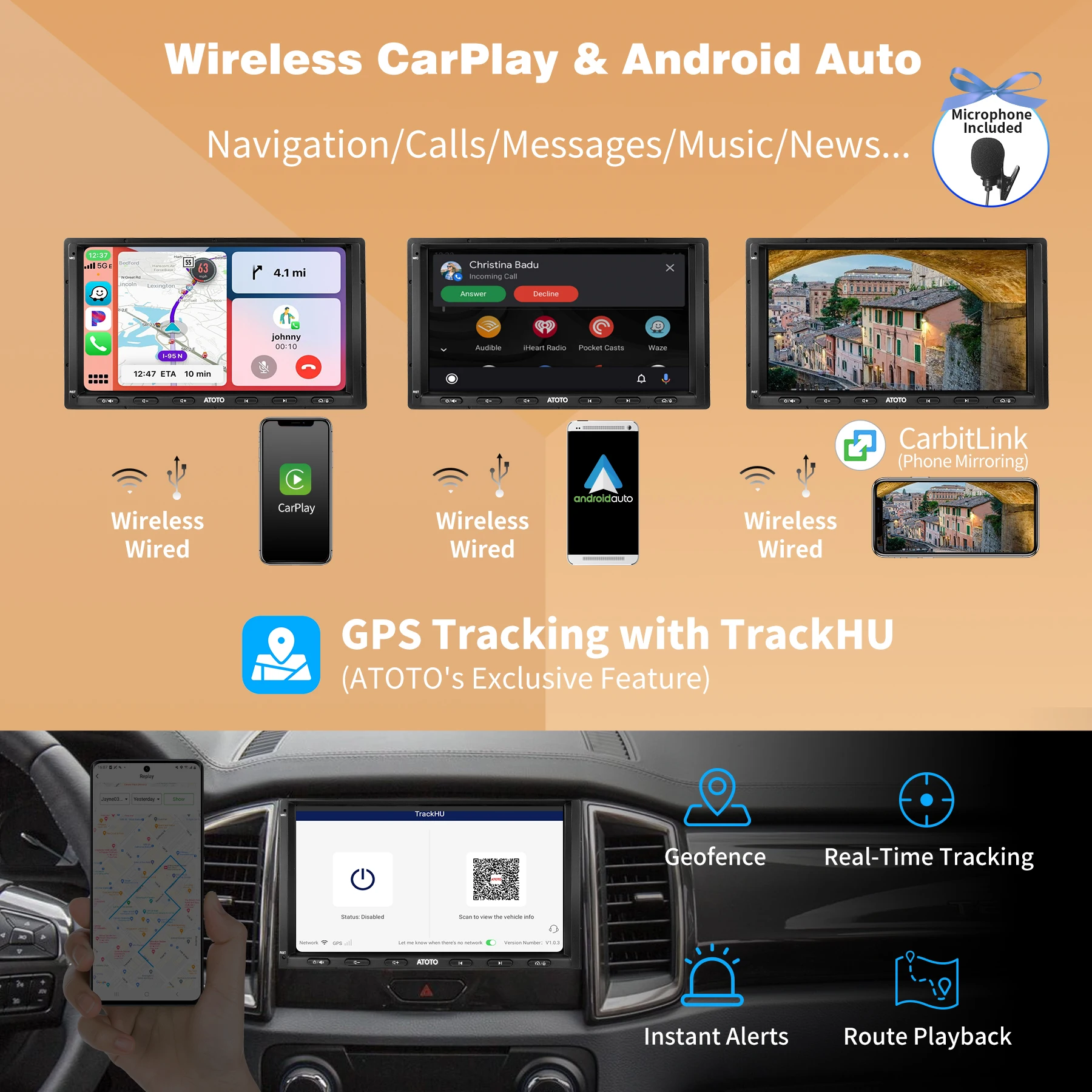 ATOTO S8 MS Android 2 Din Car Radio 7 Inch QLED Display Car Stereo