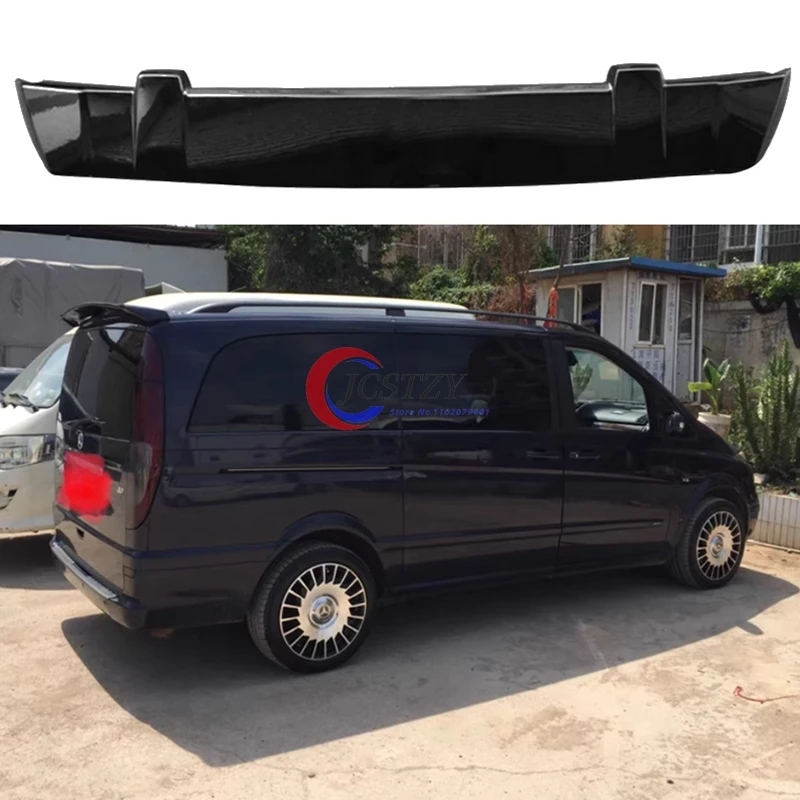 Für 2003–2014 Mercedes Benz VITO VIANO W639 Dachspoiler, hochwertiger ABS-Kunststoff, unlackiert, Heckspoiler, Kofferraum, Kofferraum, Flügelspoiler