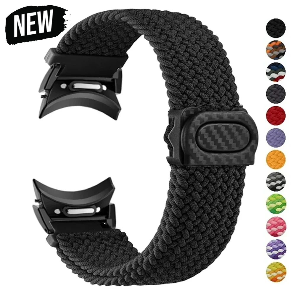 No Gap Nylonband für Samsung Galaxy Watch 7 6 4 Classic/5 Pro/44 40 mm 47 mm 43 mm 45 mm 46 geflochtenes Armband Galaxy Watch 6 Armband