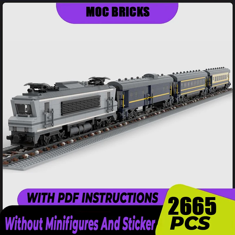 Moc Building Bricks Orient Express Luxury Train Model Technology Modular City Car Blocks Construstion Toy DIY Set Assembly Gifts