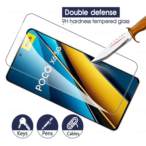 Защитное стекло Tremp Glass для Xiaomi Poco X6 5G X8 Pro, Little Poko X6Pro X7 X6 8 Pro X7Pro, 2 шт., защитная пленка для экрана