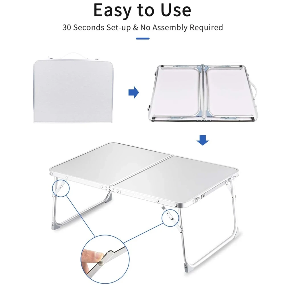 Laptop Bed Desk,Foldable Lap Table,Portable Study Table,Laptop Desk/Stand for Bed,Lightweight Table for Breakfast/Picnic/Drawing