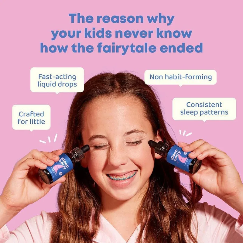 

Kids Melatonin Sleep Drops 60ml Liquid Melatonin Supplement For Childrens Sleep Support Natural Bedtime Sleep Aid