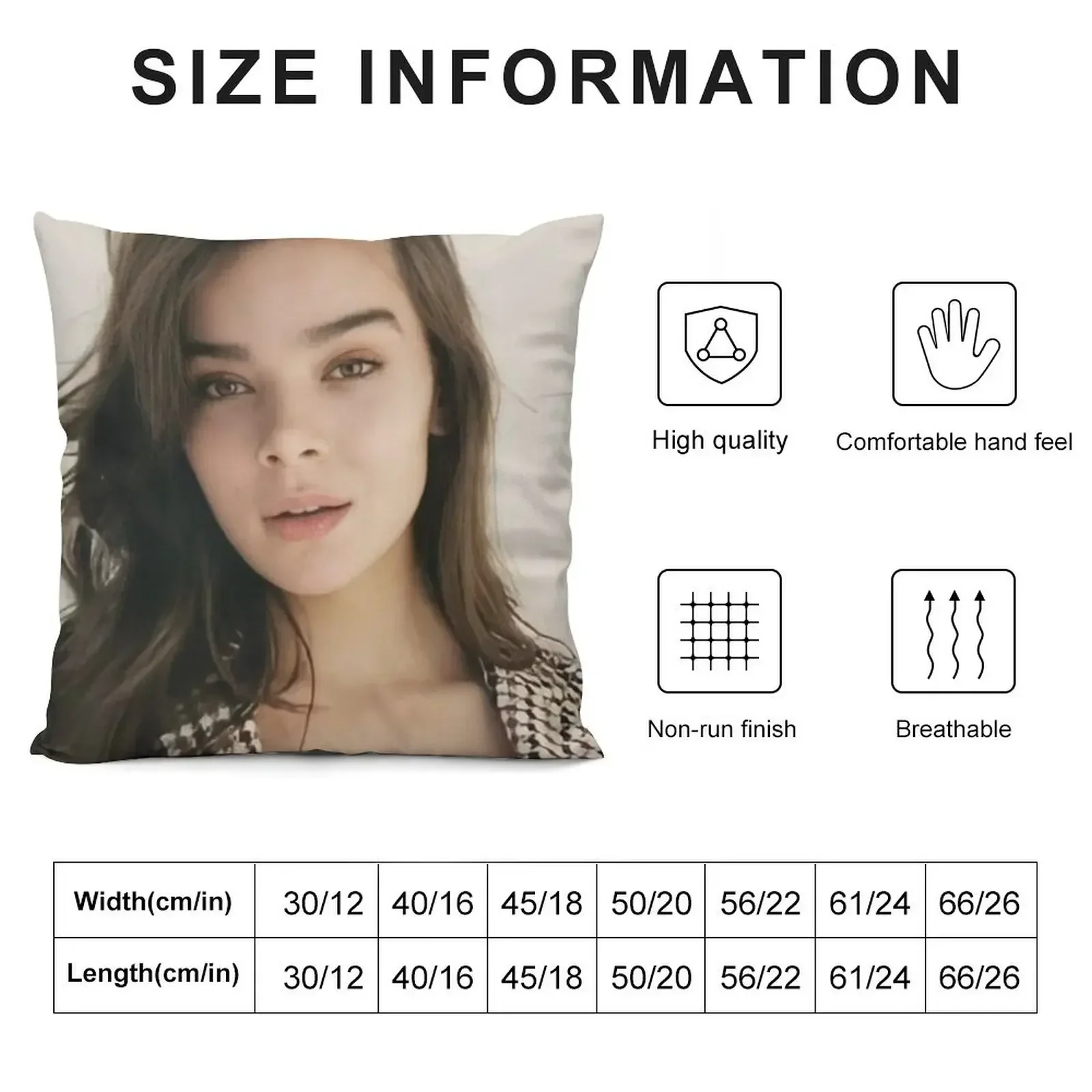 Hailee Steinfeld Throw Pillow Sofa Cushions Luxury Pillow Case pillow