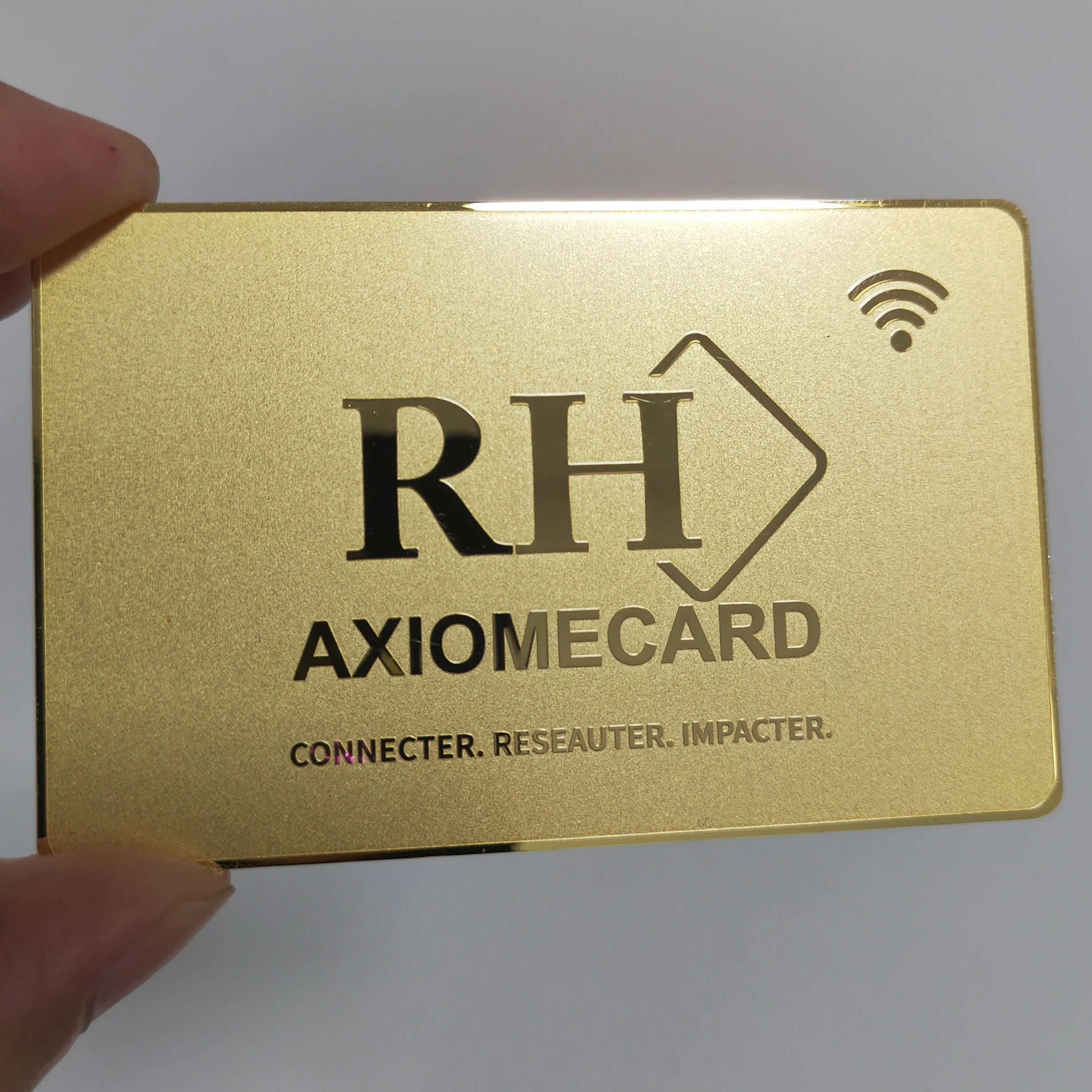 Customized query Durable Stainless Steel NFC Card Custom Logo Laser Engraving 13.56MHz Programmable Metal Cards for Business and