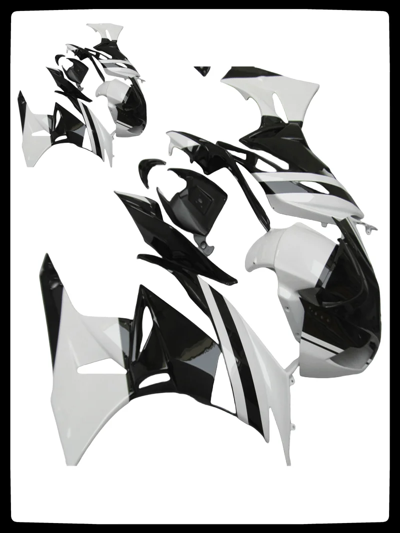 

Cowling For ZX6R 2009 Full Fairing Kit 2010 2011 2012 636 Motorcycle Bodywork ZX 6R Injection white black