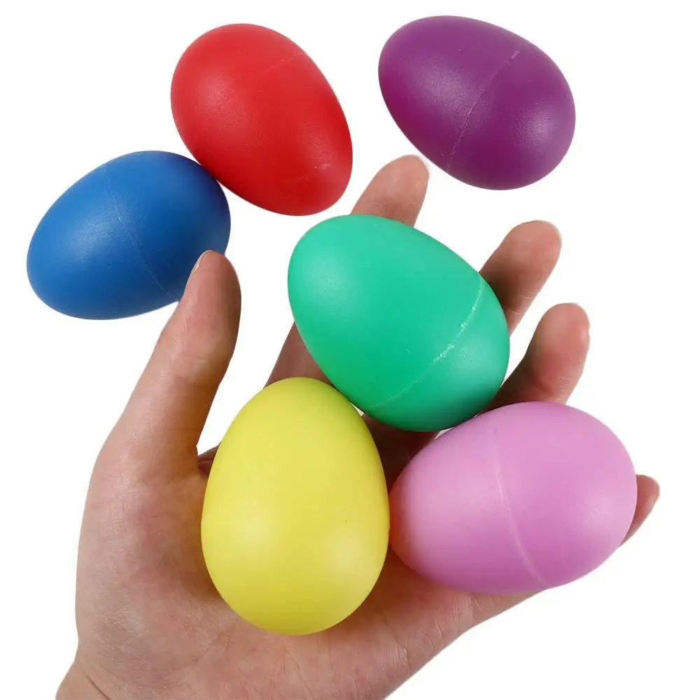 Giocattolo per bambini strumenti musicali educativi precoci accessori uovo Maracas giocattolo giocattoli per l'apprendimento precoce percussione di plastica musicale