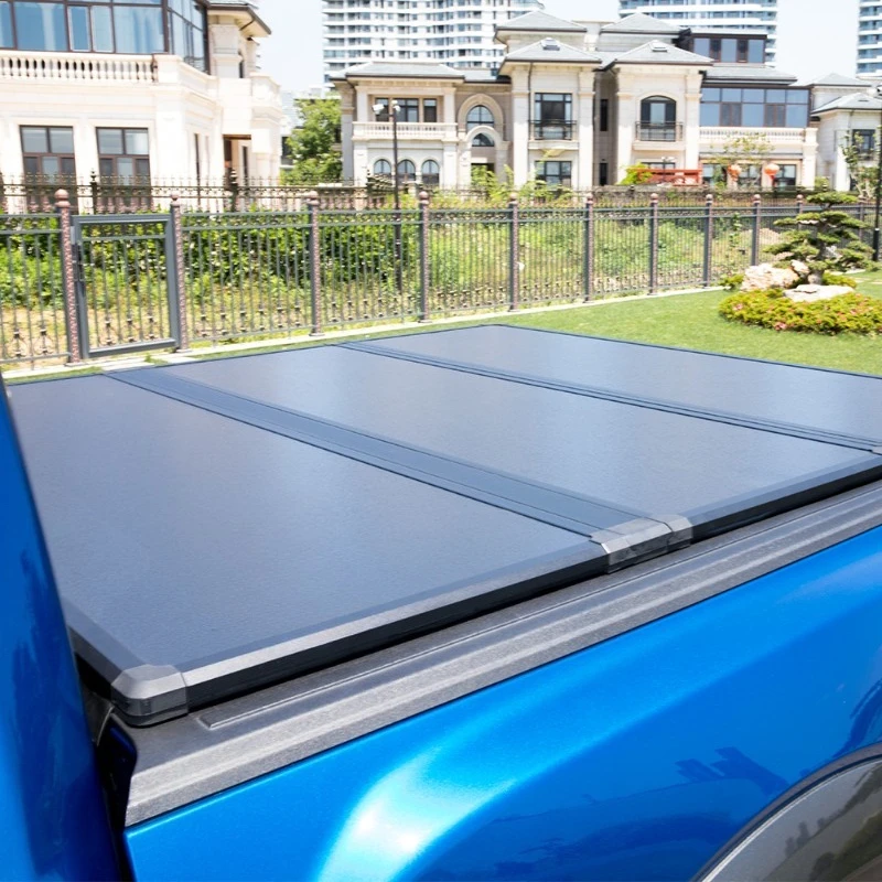 

Customizable Size Factory Tri-Fold Tonneau Cover Easy Installation Hard Pickup Truck Accessory for Isuzu DMAX &Ranger/Silverado