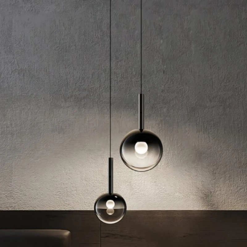 Bedroom Bedside Chandelier Light Luxury High-end Liftable Italian Style Simple Hand-sweep Dimming Bar Hanging Line Maytoni Lamp
