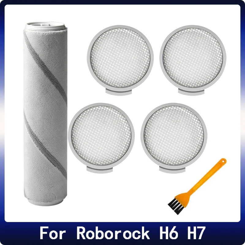 Vacuum Cleaner Accessories Roller Brush HEPA Filter For Xiaomi SCWXCQ01RR Roborock H6 H7 Handheld Vacuum Cleaner Spare Parts