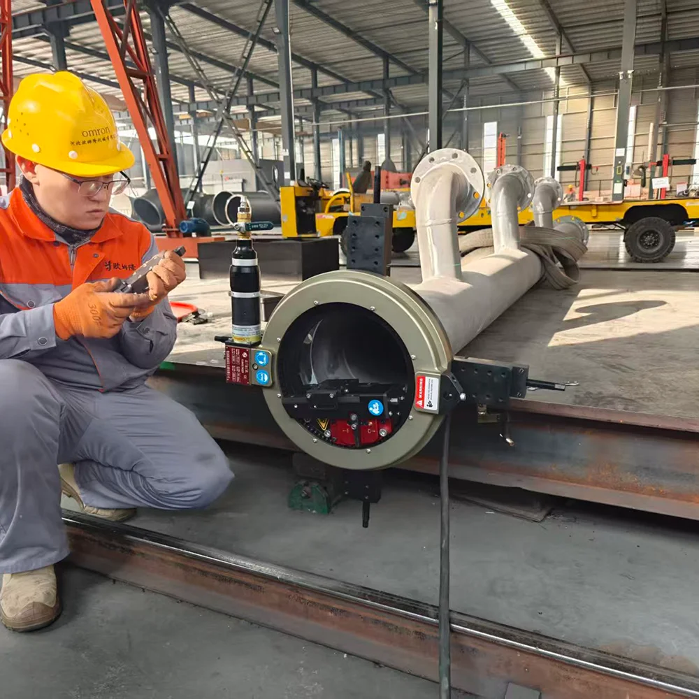 2026 MT Portable Machine FE12 Pneumatic High-Precision Flange Facing Machine for Pipe Gear Core Components 50-450mm Clamping