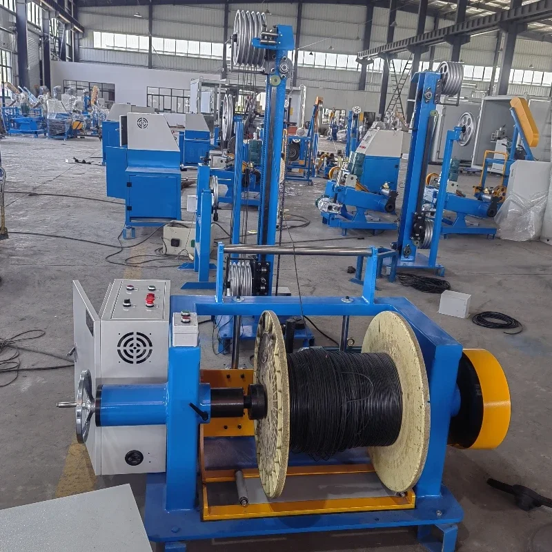 Manufacturing supporting extruder assembly line cables cnc winding machine