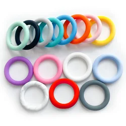 10pc 65MM Baby Silicone Beads Round 65mm Teething Ring Food Grade Nursing BPA Free High Quality Silicone Teether Necklace Toys