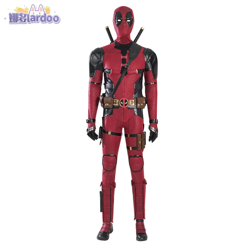 Movie Deadpool 3 Wolverine Cosplay Cosutme Wade Wilson Jumpsuit Zentai Adult Men Halloween Pool Mask Props Outfit Full Set