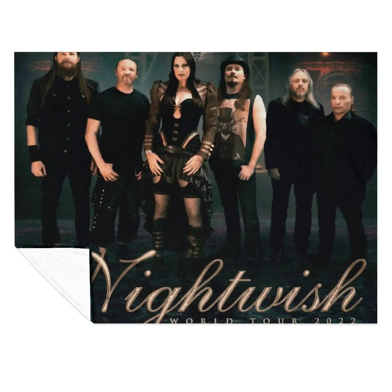 

nightwish 2 loerrcok human nature world tour 2022 Throw Blanket Decoratives Hairys valentine gift ideas Sleeping Bag Blankets