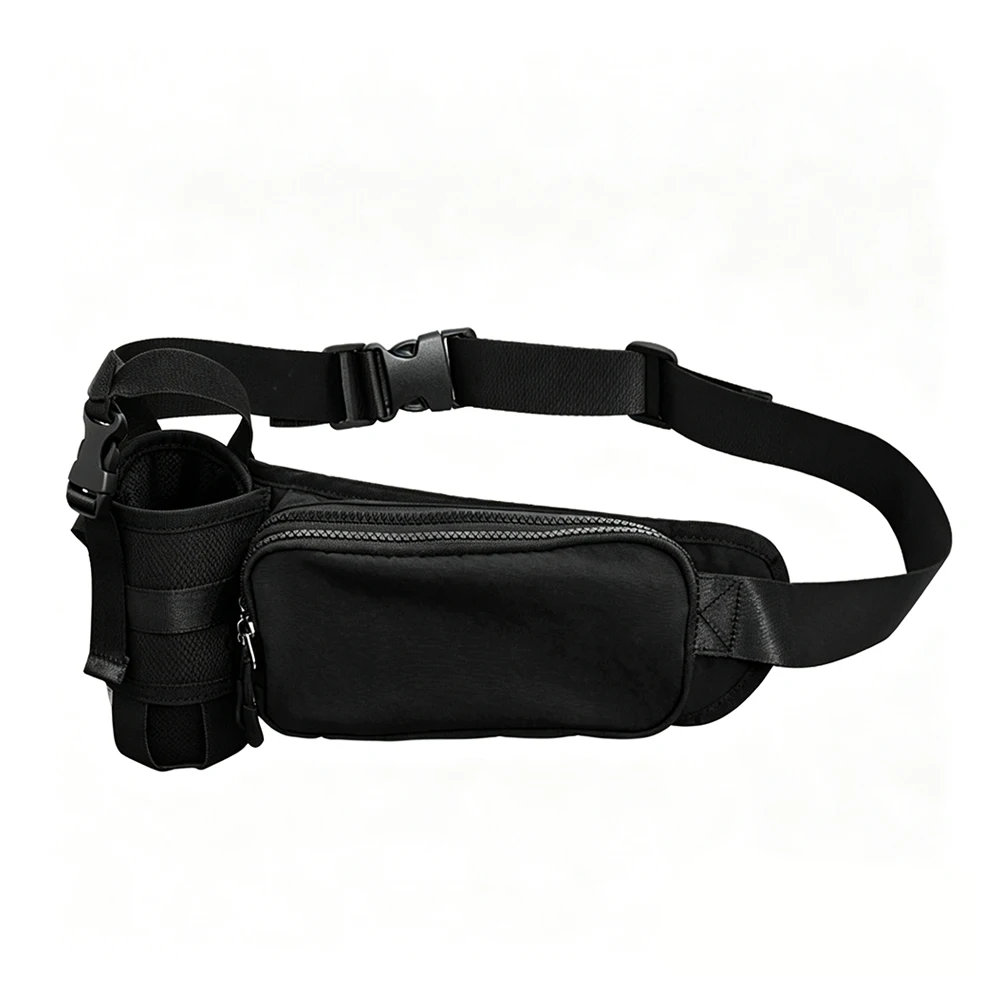 Sports water bottle waist bag, running and fitness lightweight outdoor cycling waterproof and wear-resistant storage bag