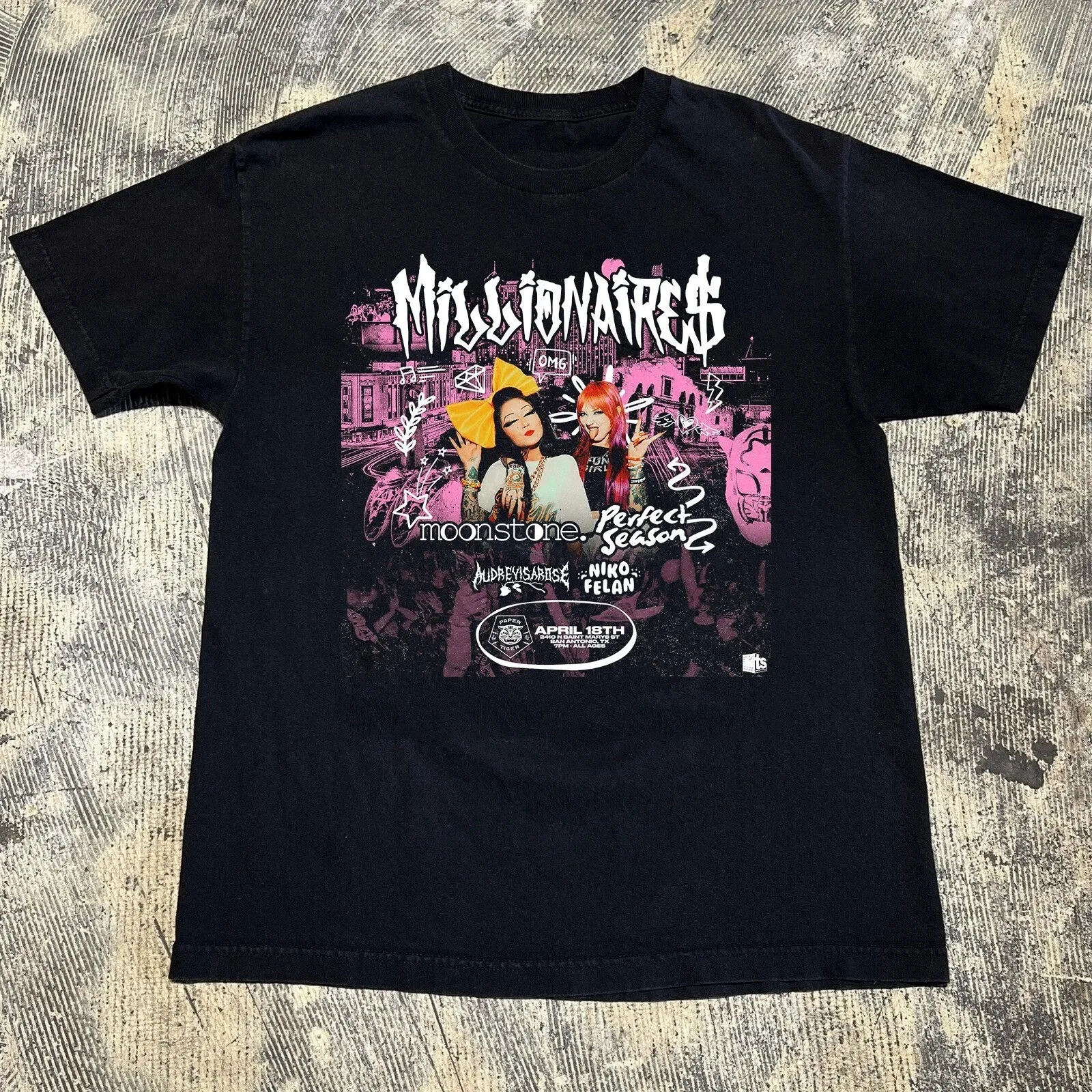 Millionaires Band LiveIN RBC 19th April T Shirt Full Size S-5XL BL1752