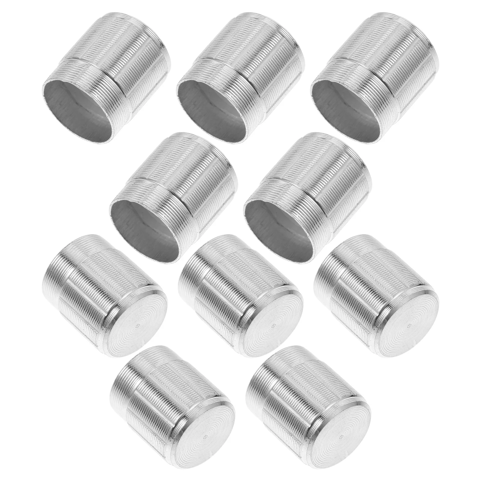 

10 Pcs Potentiometer Knob Electric Guitar Knobs Replacements Control Caps Parts Bass Volume Aluminum Alloy for Repair