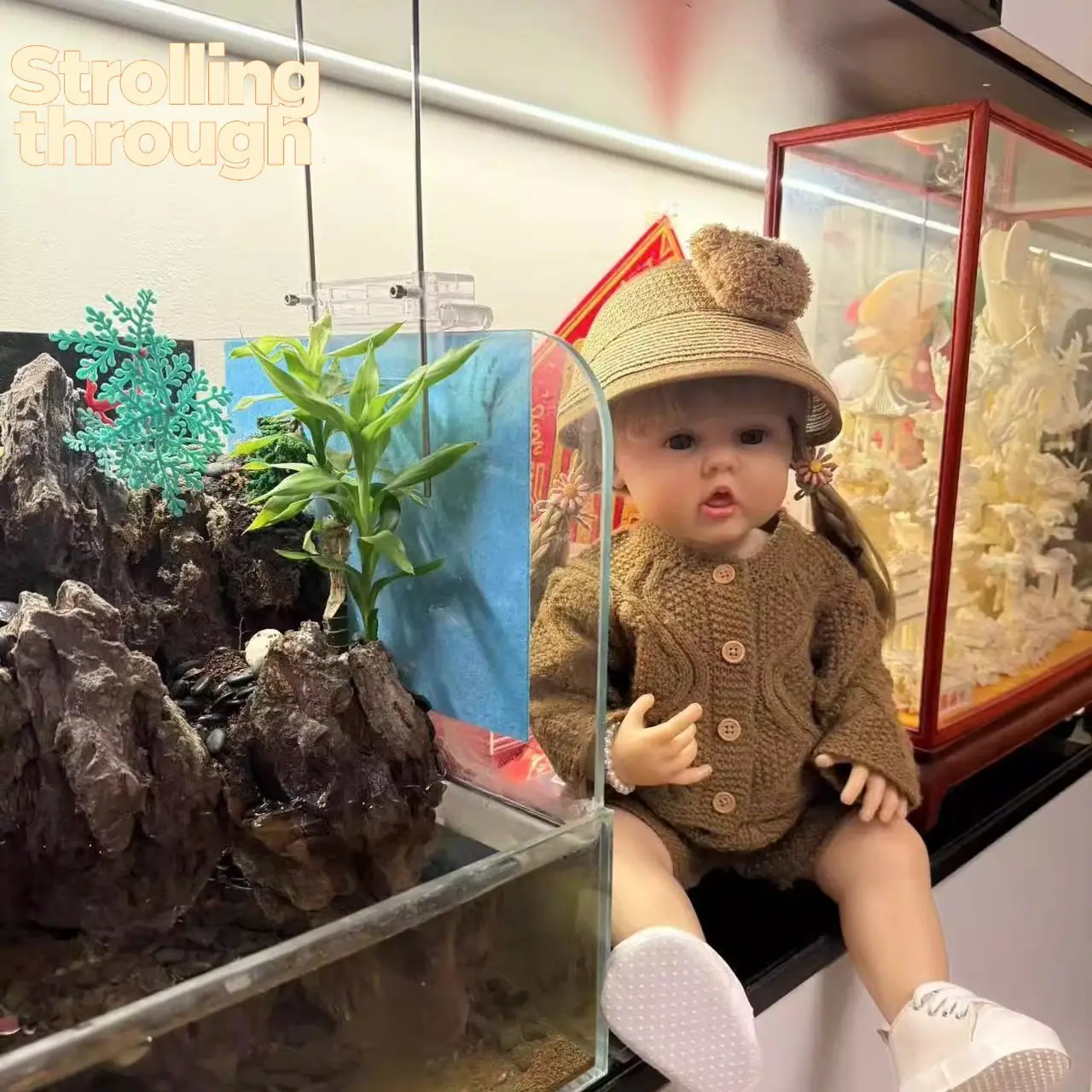 

Милая кукла-подарок для ребенка, блондинка, маленькая, с рисовыми зернышками, которые можно погружать в воду, украшение для кроватки, подарок на день рождения.