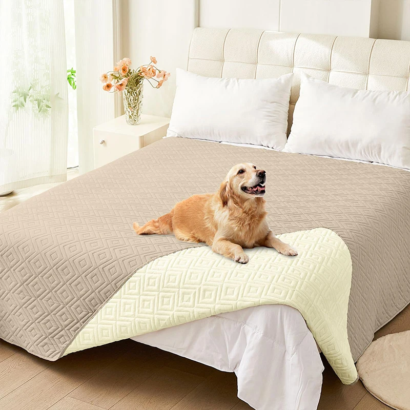 

Homaxy Waterproof Dog Blanket Soft Pet Bed Blanket Washable Dog Sofa Cover Reversible Pet Sofa Cover Suitable for Sofa Furniture