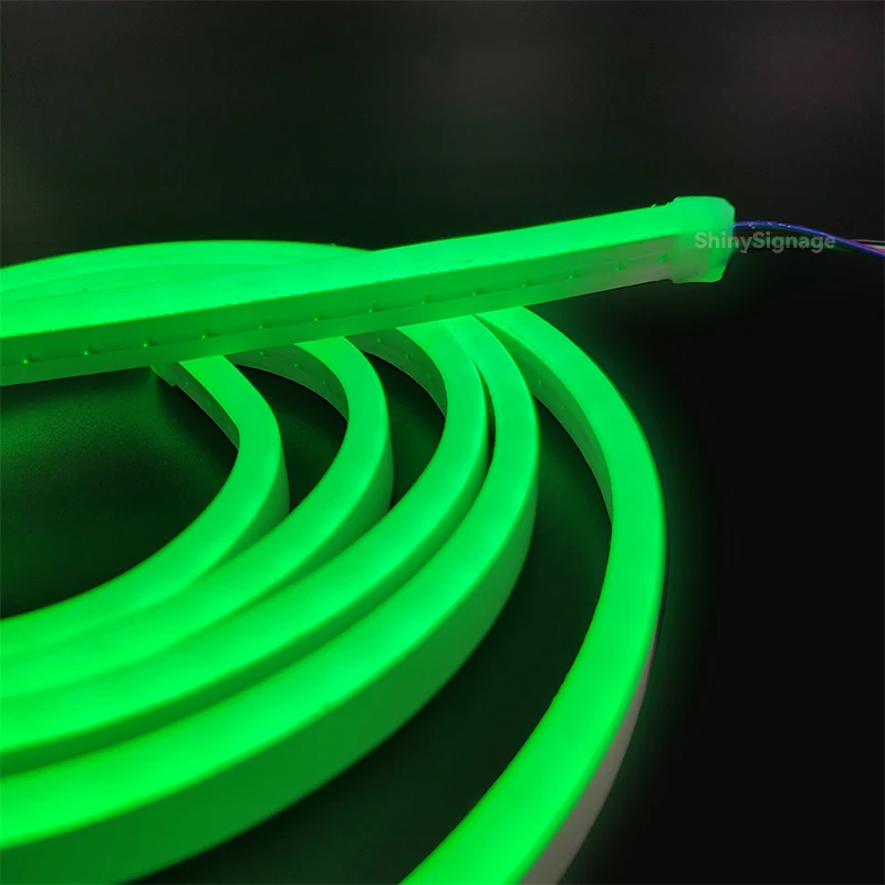 5 متر LED ضوء النيون RGB سيليكون نقي مقاوم للماء مرنة ضوء النيون انحناء 6x12 مللي متر أحمر أبيض أصفر أخضر أزرق لا بقعة