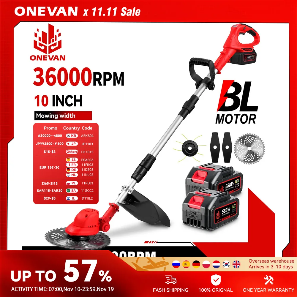 ONEVAN 10-дюймовая бесщеточная