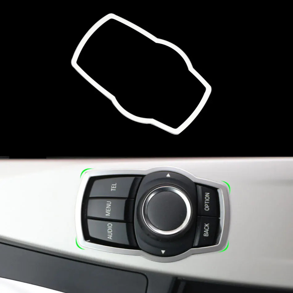 

Car Multimedia Buttons Panel Frame Trim Sticker For BMW 1 3 5 7 Series X1 X3 X5 X6 F30 F10 F25 E70 E71 E84 E90 E60 F01 F02