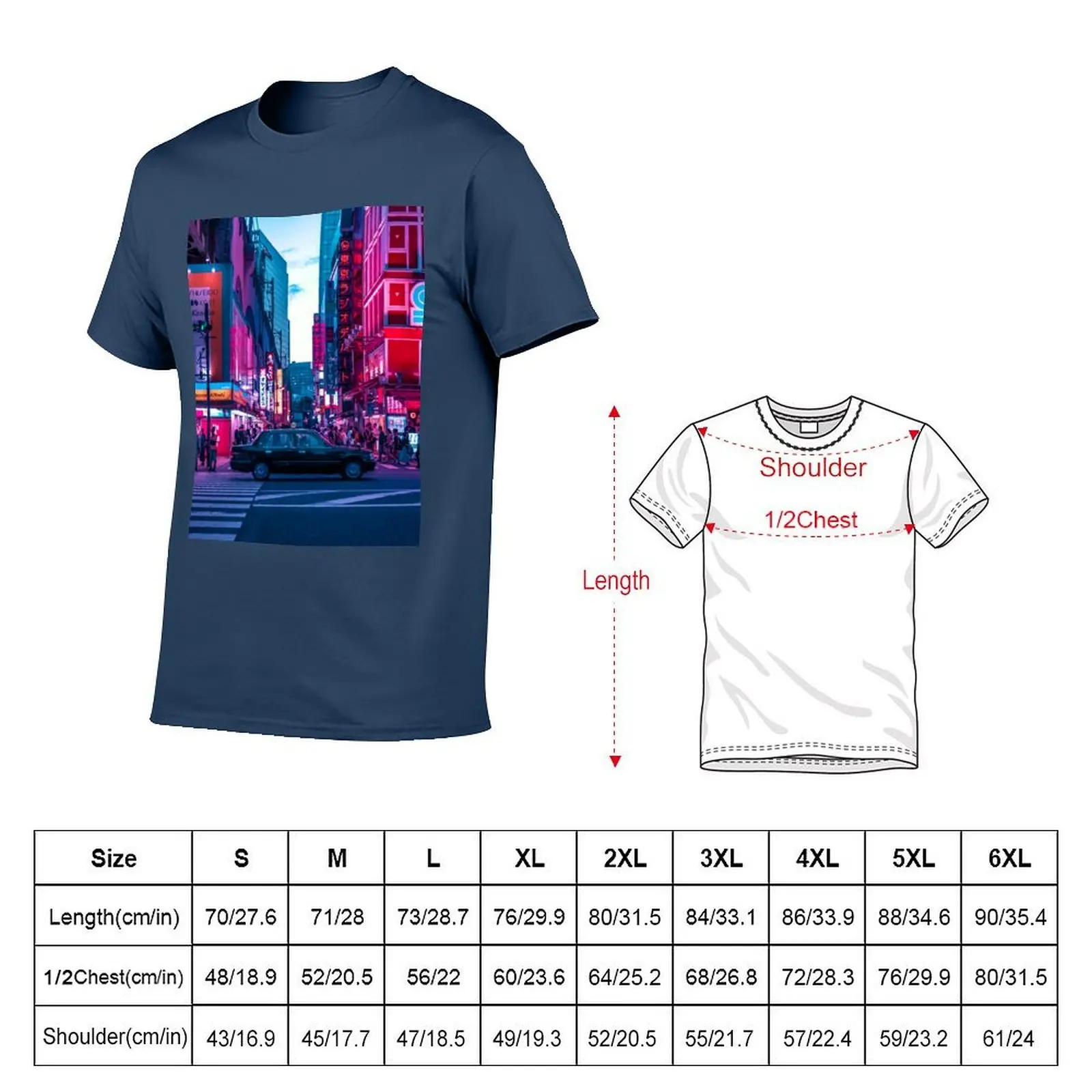 Akihabara of Evening sights T-Shirt Light Athletic Short Sleeve Tee Shirt