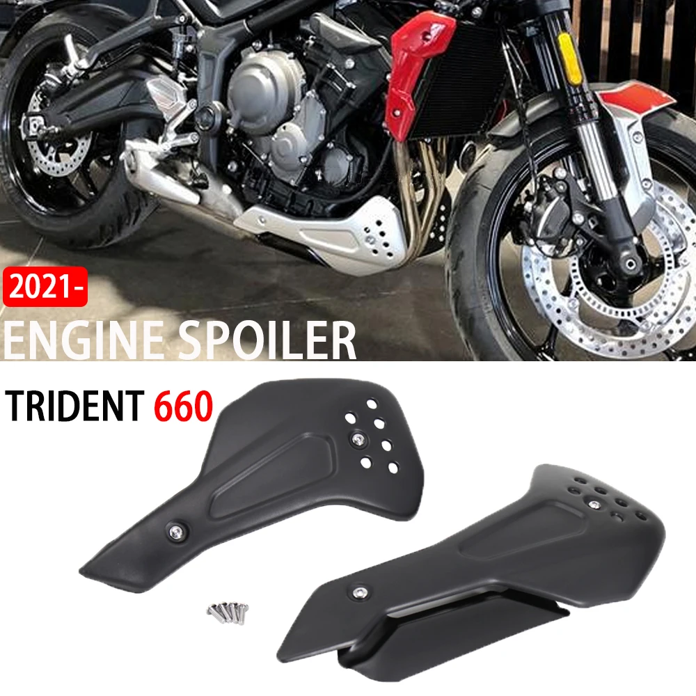 

2021 2022 For trident 660 For TRIDENT 660 Engine Lower Base Chassis Guard Protection Cover Skid Plate Belly Pan Protector