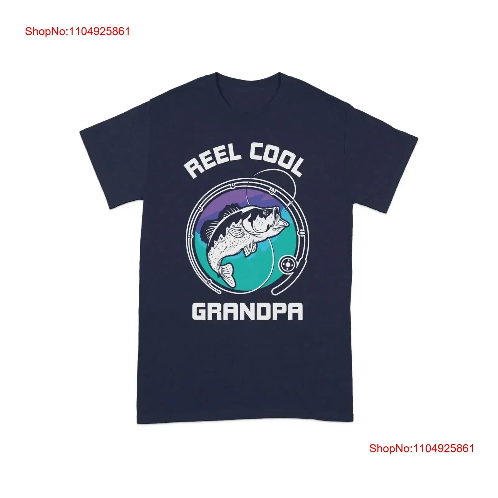 

Reel Cool Grandpa Fishing T Shirt Funny Grandfather For Father's Day vintage Washed streetwear Slightly Comfortable