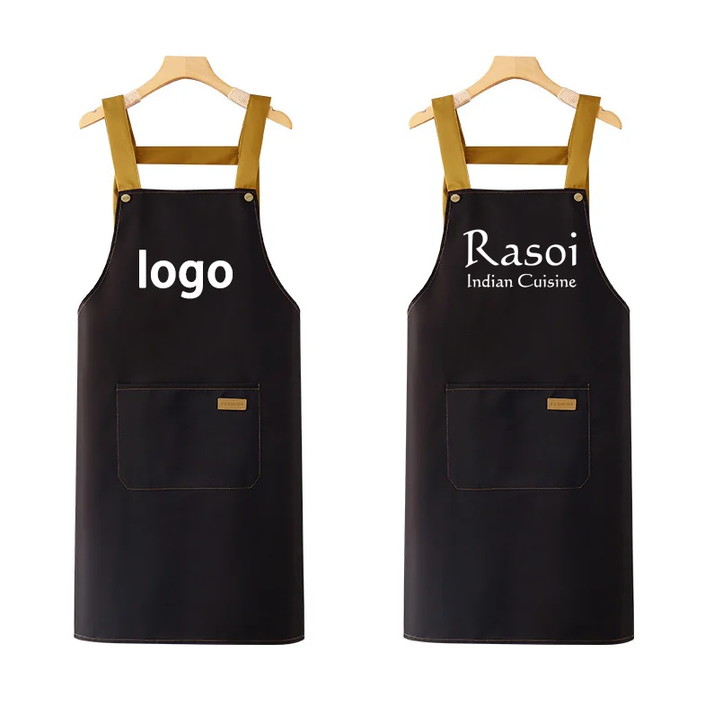 

Customizable Logo Kitchen Waterproof And Oil-resistant Adult-sized Catering Gardening Coffee Shop Hairdressing Salon Painting