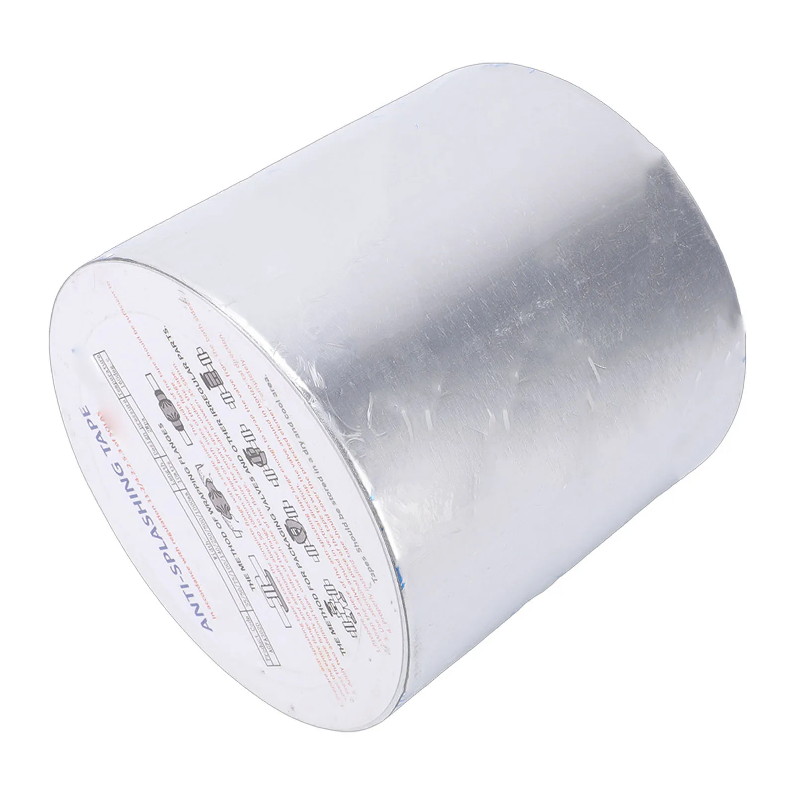 Aluminum Foil Heat Shielding Tape 100mmx10m Splash Proof Heat Shielding Reflective Tape for Ships Yachts