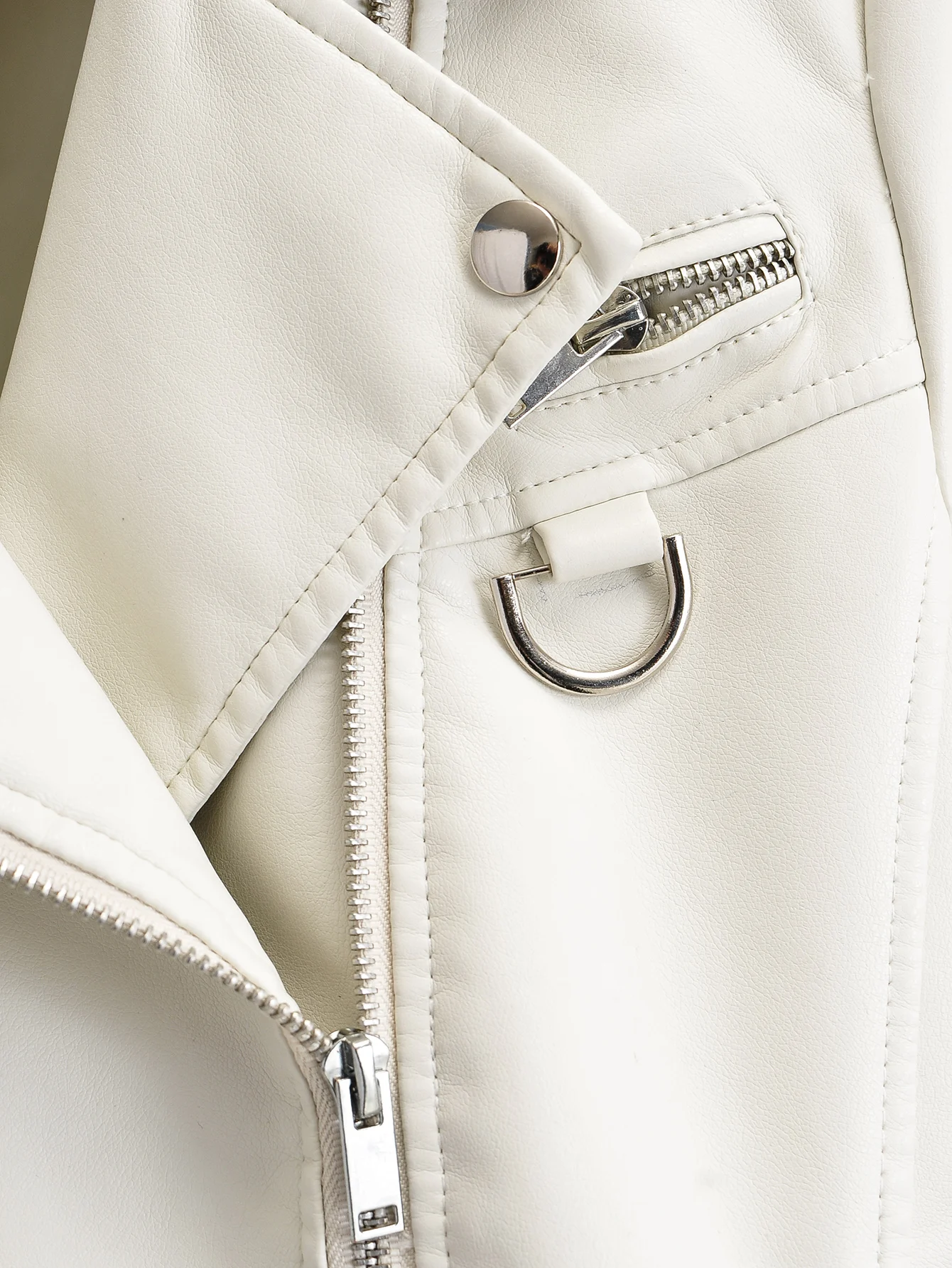 Brand New Spring Women Pu Leather Motorcycle Jacket Female With Belt Solid Color Jackets Ladys Loose Casual Jacket