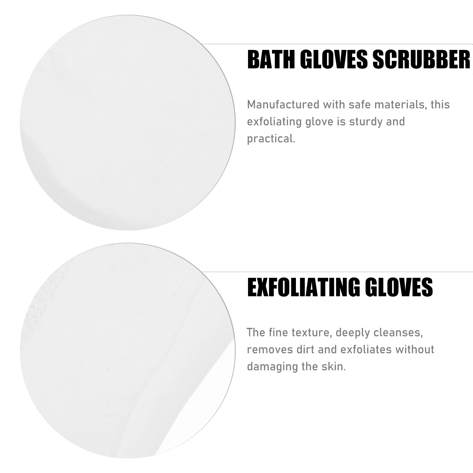 

Exfoliating Bath Gloves Shower Mitt Body Scrubber Bathing Glove Portable Lightweight Durable Reusable For Women Men Fine Texture